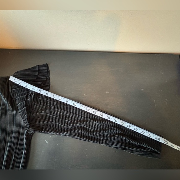 NWT ZARA Ruffled Pleated Blouse Sz M Goth Fairy Witchy - Picture 14 of 15